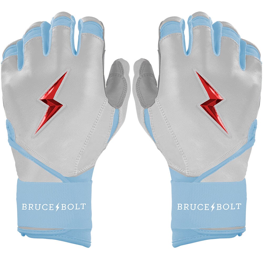 PREMIUM PRO HAPP Series Long Cuff Batting Gloves | WHITE- quickbuy