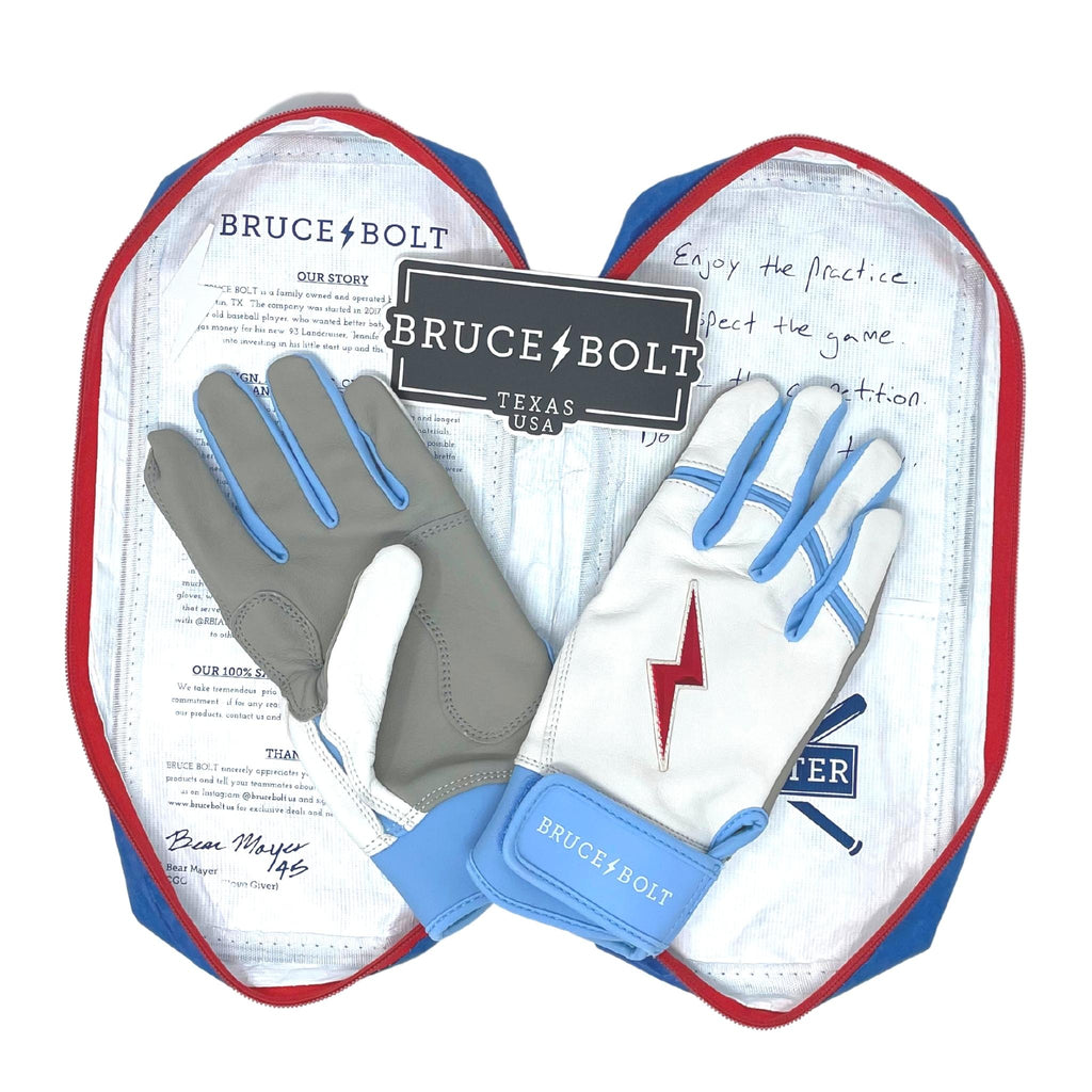 PREMIUM PRO HAPP Series Short Cuff Batting Gloves | WHITE- thumb 7