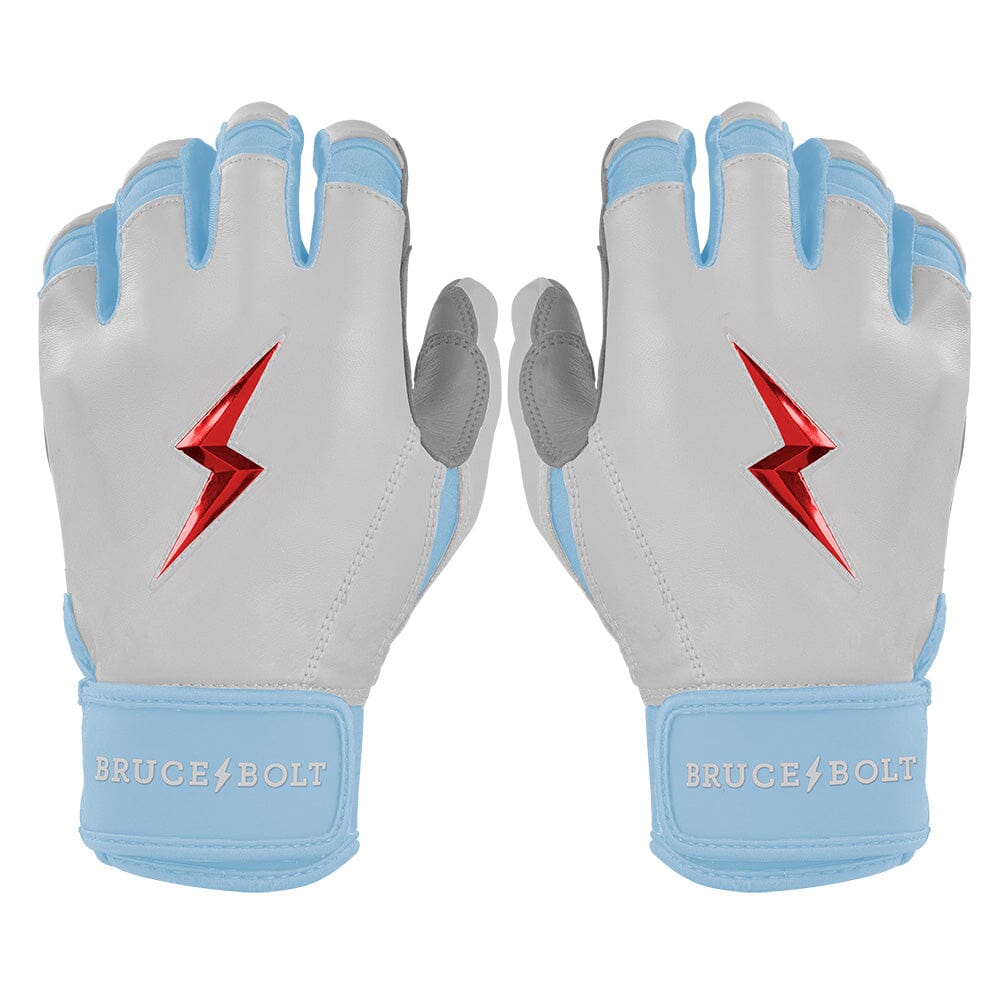 PREMIUM PRO HAPP Series Short Cuff Batting Gloves | WHITE- quickbuy