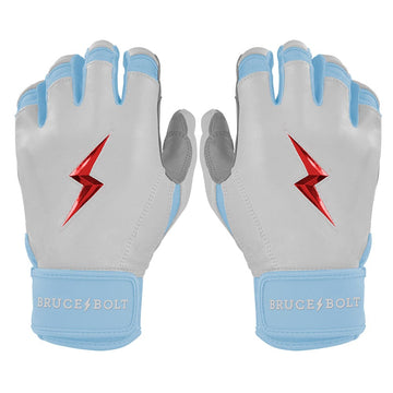 PREMIUM PRO HAPP Series Short Cuff Batting Gloves | WHITE - 1