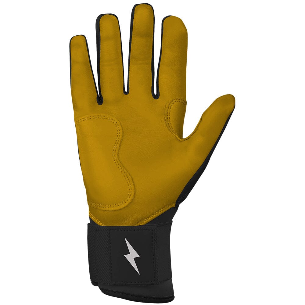 PREMIUM PRO Long Cuff Batting Gloves | BLACK- quickbuy