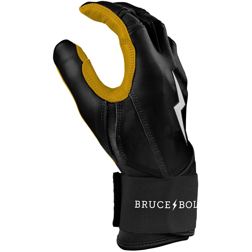 PREMIUM PRO Long Cuff Batting Gloves | BLACK- thumb 5