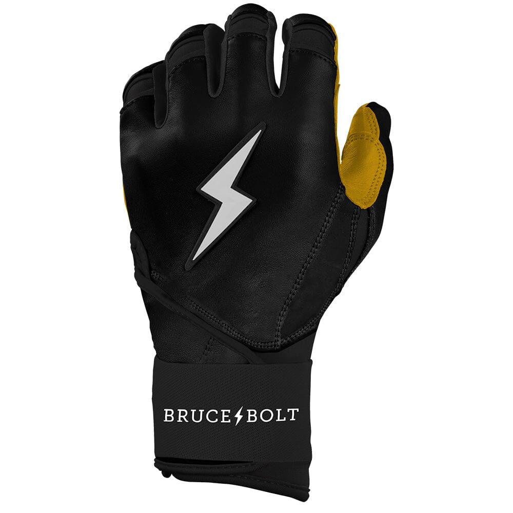 PREMIUM PRO Long Cuff Batting Gloves | BLACK- thumb 3