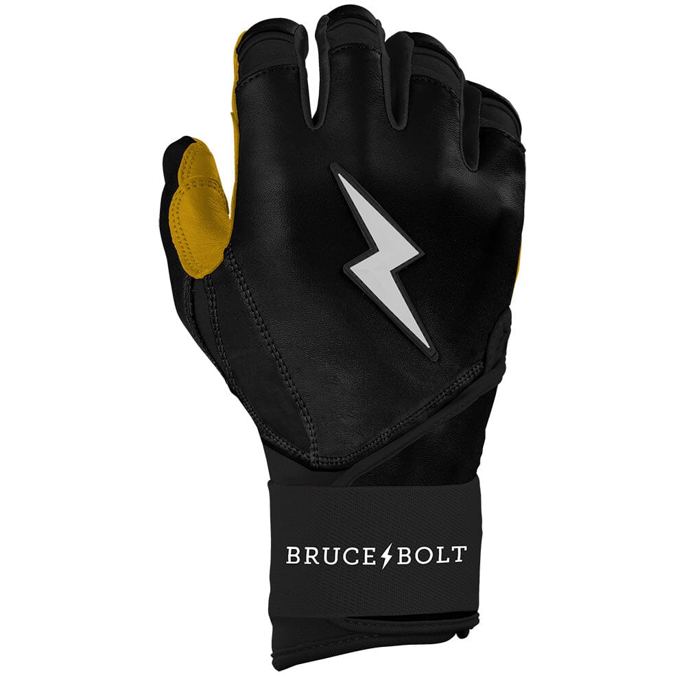PREMIUM PRO Long Cuff Batting Gloves | BLACK- thumb 4