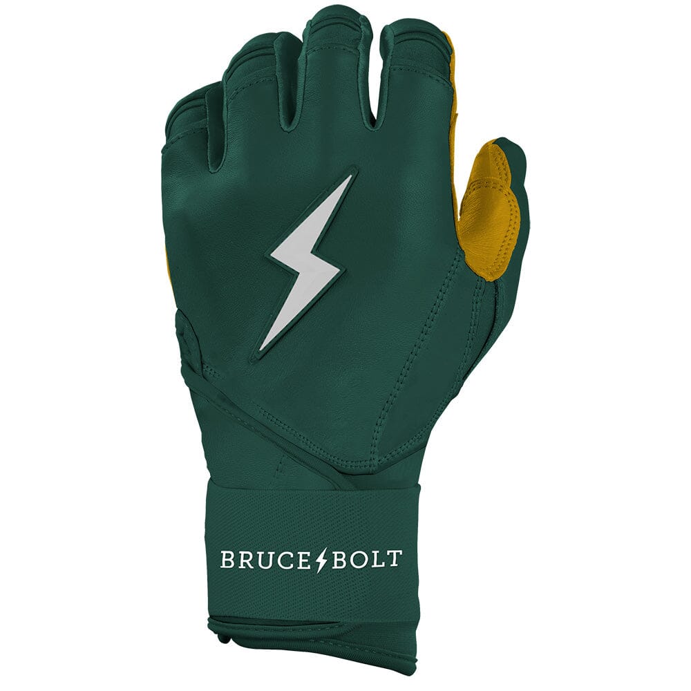 PREMIUM PRO Long Cuff Batting Gloves | GREEN- thumb 3