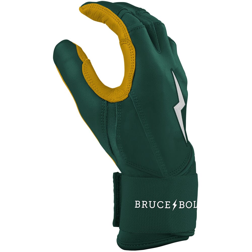 PREMIUM PRO Long Cuff Batting Gloves | GREEN- thumb 5