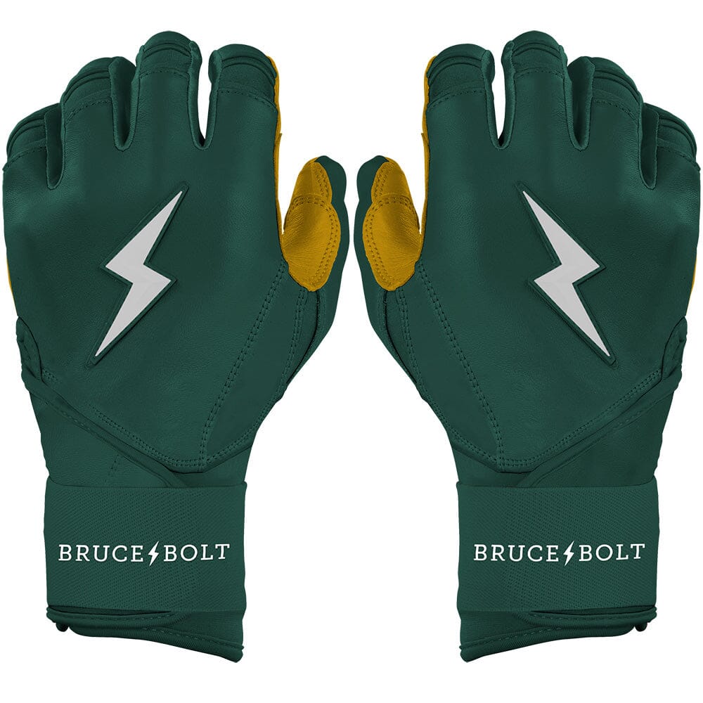 PREMIUM PRO Long Cuff Batting Gloves | GREEN- quickbuy