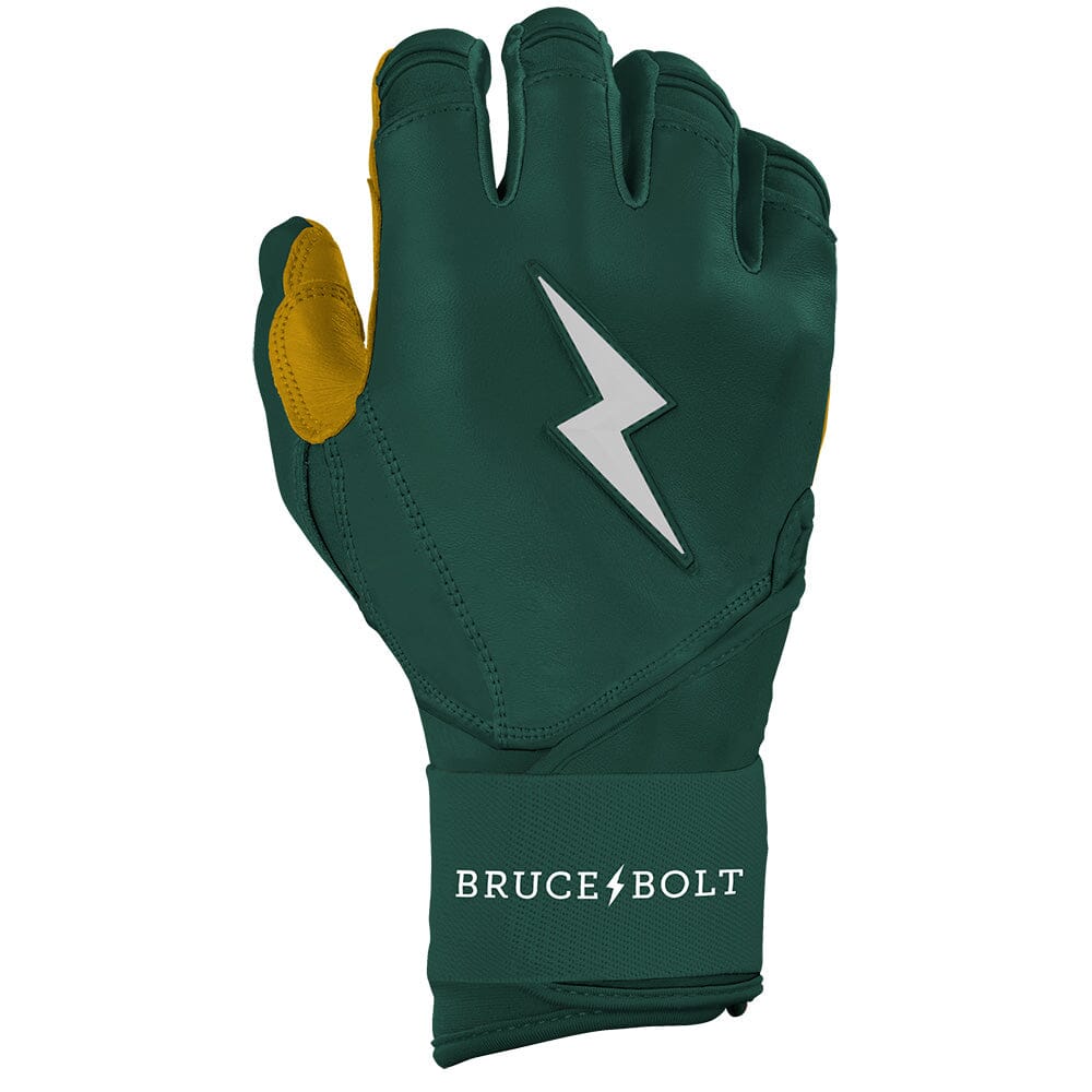 PREMIUM PRO Long Cuff Batting Gloves | GREEN- thumb 4