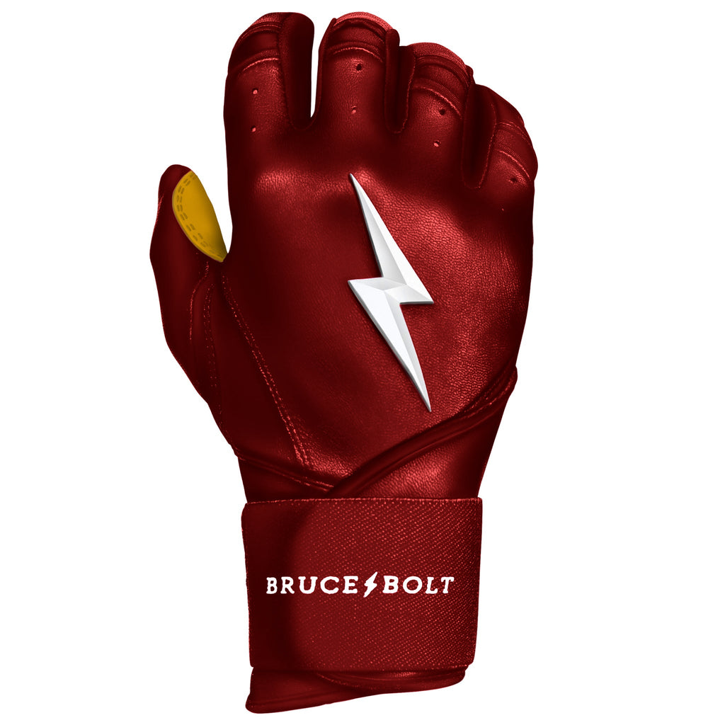 PREMIUM PRO Long Cuff Batting Gloves | MAROON- thumb 7