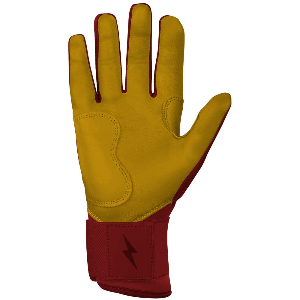 PREMIUM PRO Long Cuff Batting Gloves | MAROON- quickbuy