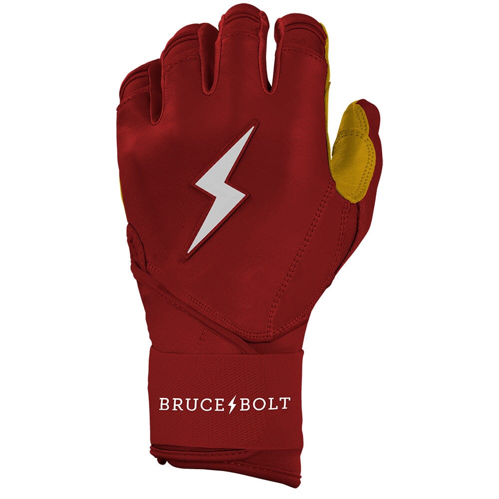 PREMIUM PRO Long Cuff Batting Gloves | MAROON- thumb 3