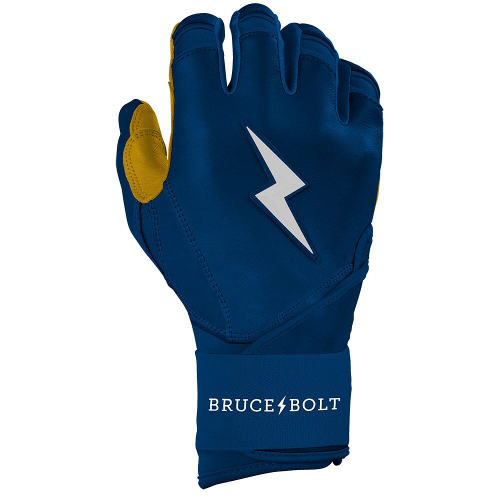 PREMIUM PRO Long Cuff Batting Gloves | NAVY- thumb 4