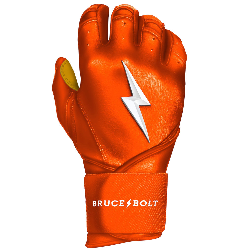 PREMIUM PRO Long Cuff Batting Gloves | ORANGE- thumb 7
