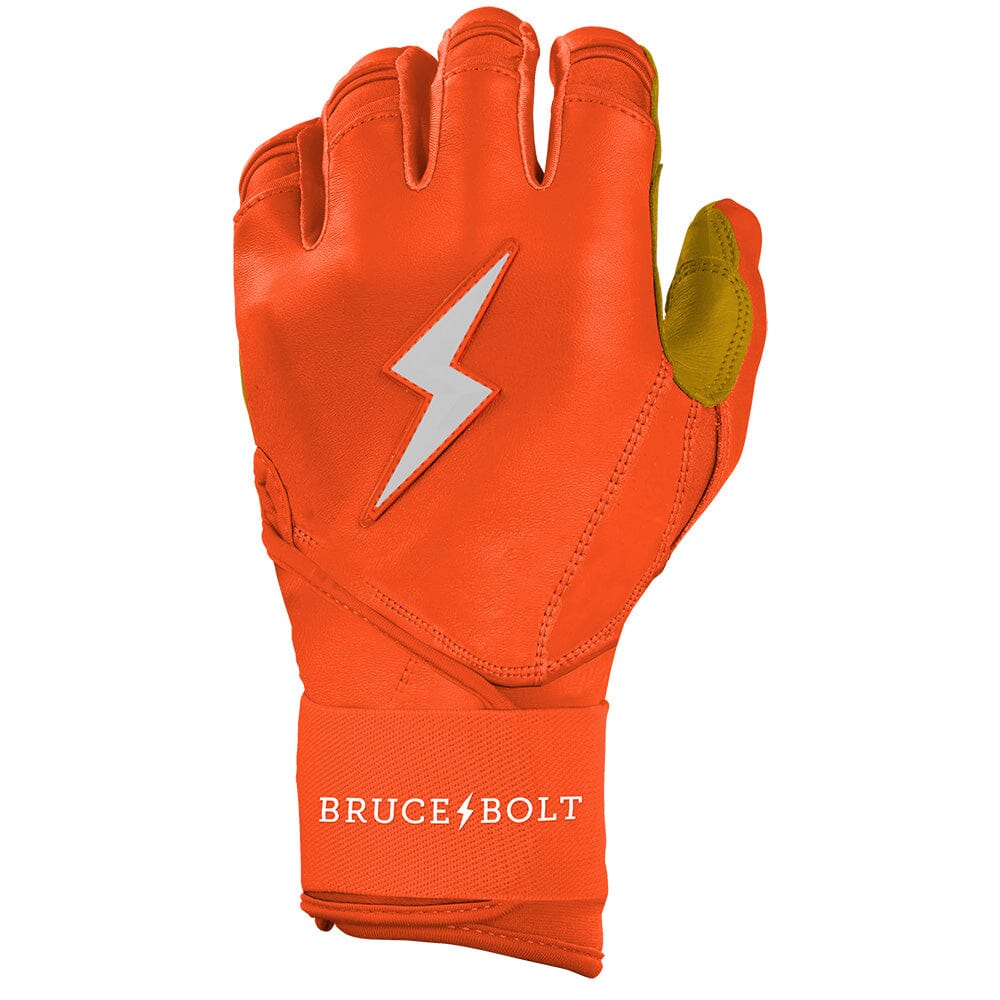 PREMIUM PRO Long Cuff Batting Gloves | ORANGE- thumb 3