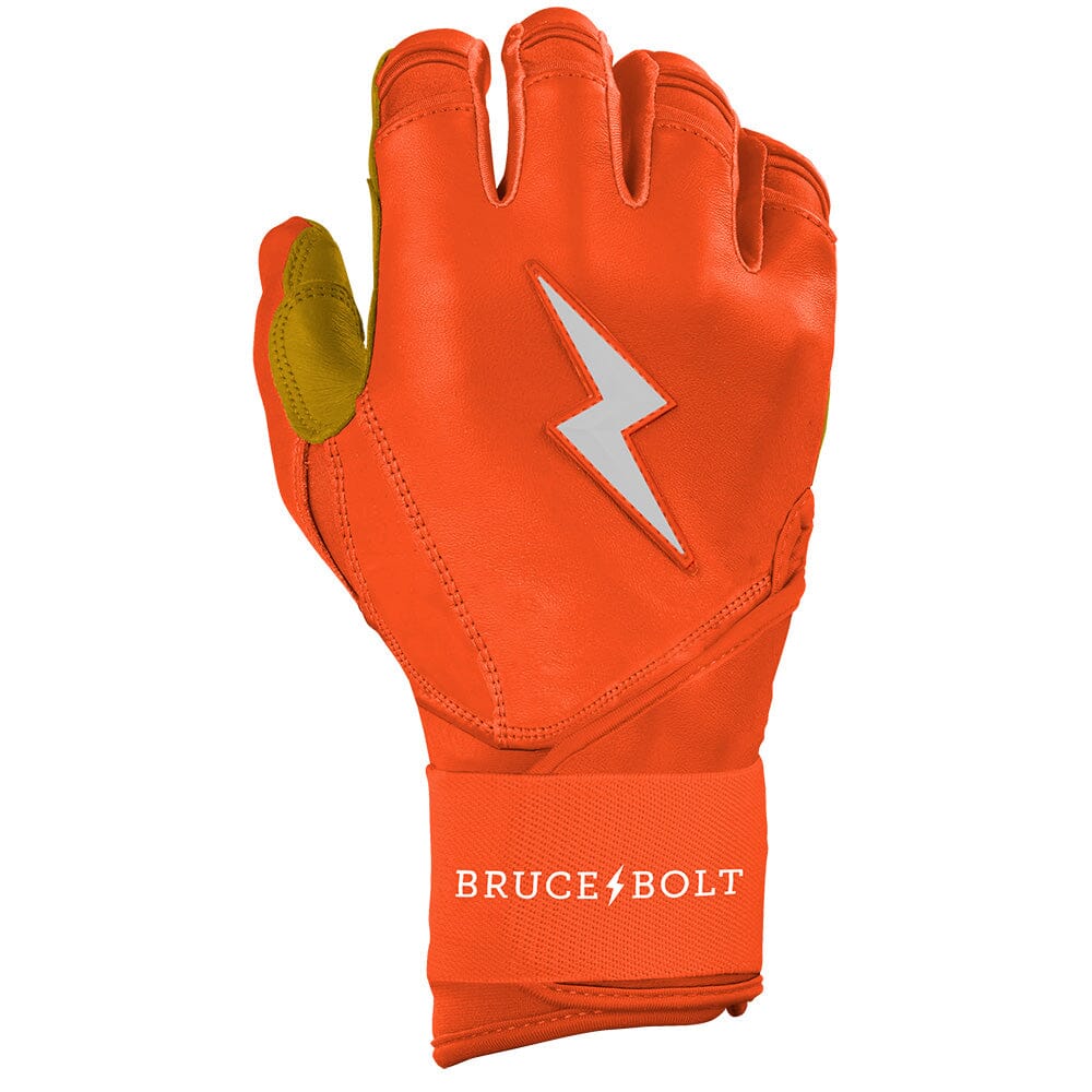 PREMIUM PRO Long Cuff Batting Gloves | ORANGE- thumb 4