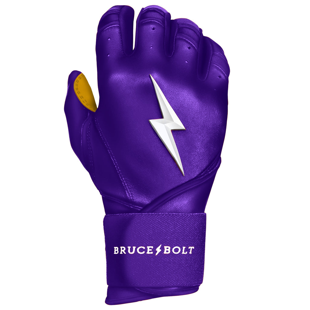 PREMIUM PRO Long Cuff Batting Gloves | Purple- thumb 7
