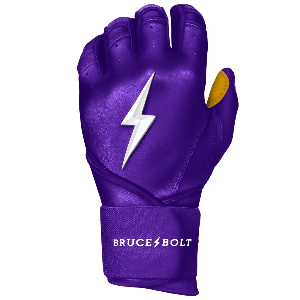 PREMIUM PRO Long Cuff Batting Gloves | Purple- thumb 6
