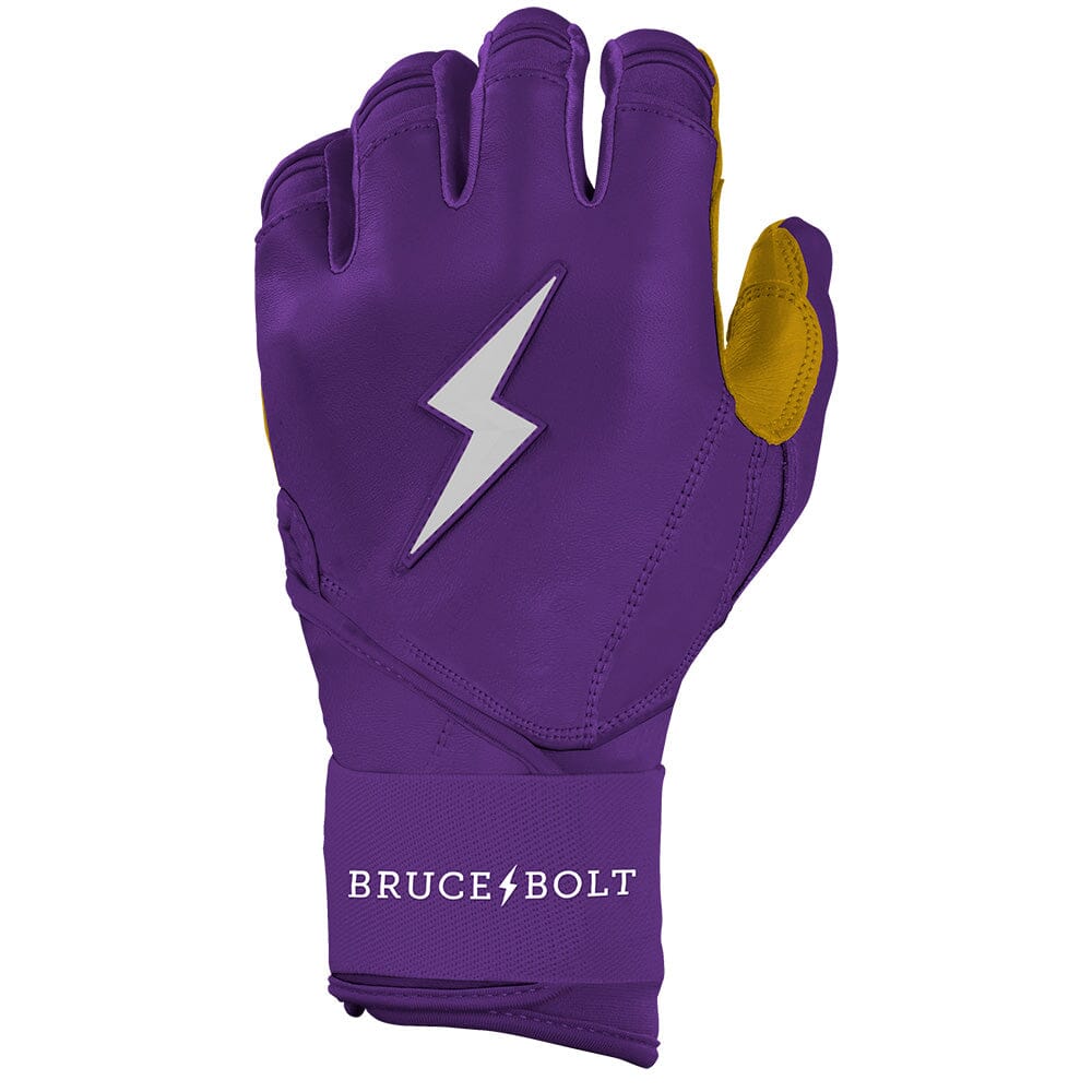 PREMIUM PRO Long Cuff Batting Gloves | Purple- thumb 3