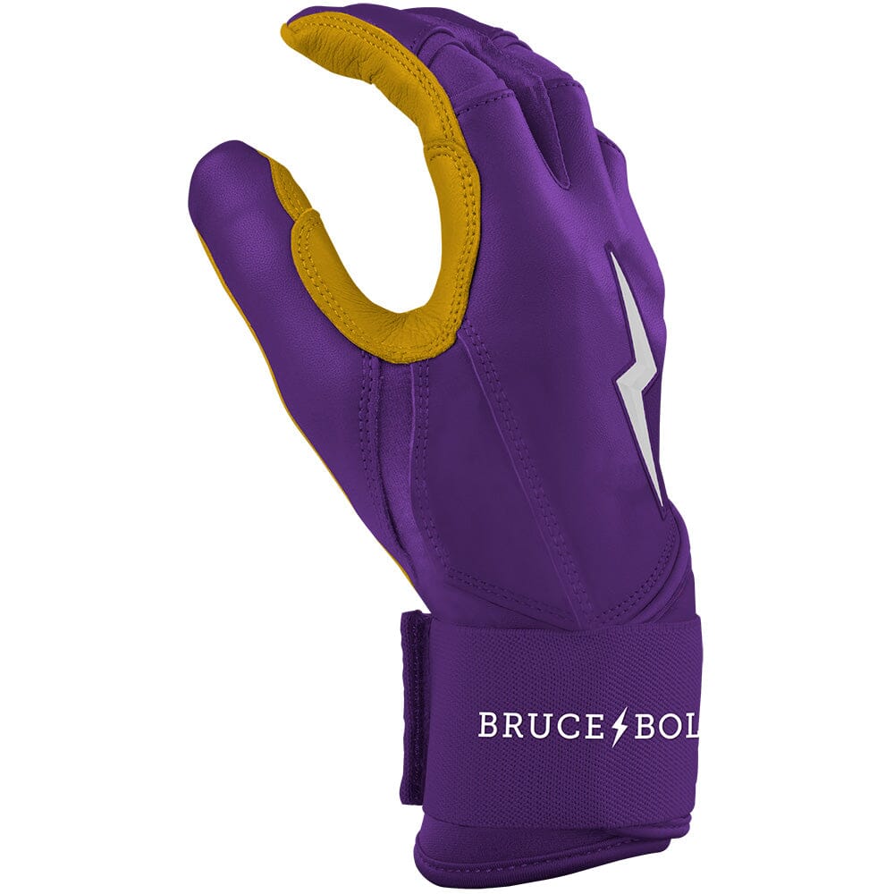 PREMIUM PRO Long Cuff Batting Gloves | Purple- thumb 5