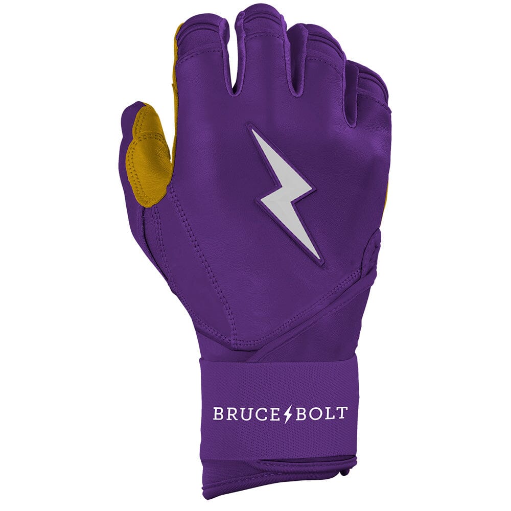 PREMIUM PRO Long Cuff Batting Gloves | Purple- thumb 4