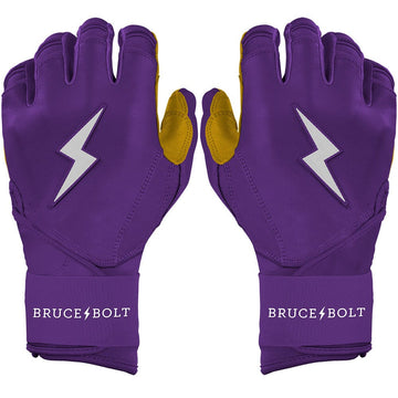 PREMIUM PRO Long Cuff Batting Gloves | Purple - 1