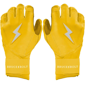 PREMIUM PRO Long Cuff Batting Gloves | YELLOW - 1