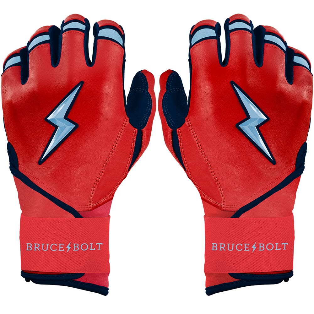 PREMIUM PRO NOOTBAAR Series Long Cuff Batting Gloves | Red- quickbuy