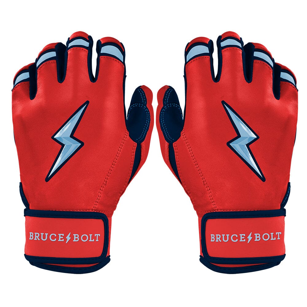 PREMIUM PRO NOOTBAAR Series Short Cuff Batting Gloves | Red- quickbuy