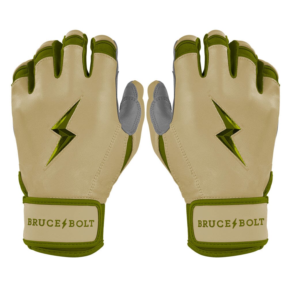 PREMIUM PRO Patriot Series Short Cuff Batting Gloves - MILITARY BEIGE- quickbuy