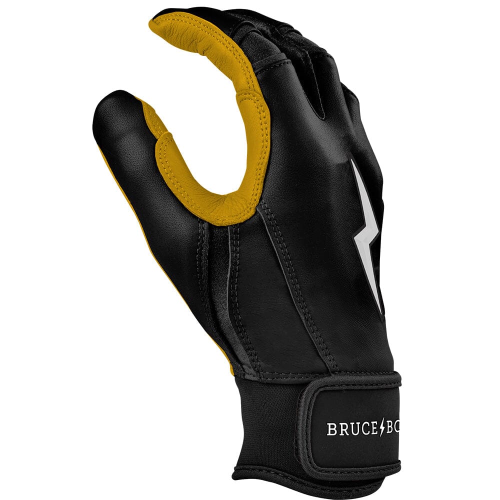 PREMIUM PRO Short Cuff Batting Gloves | BLACK- thumb 5