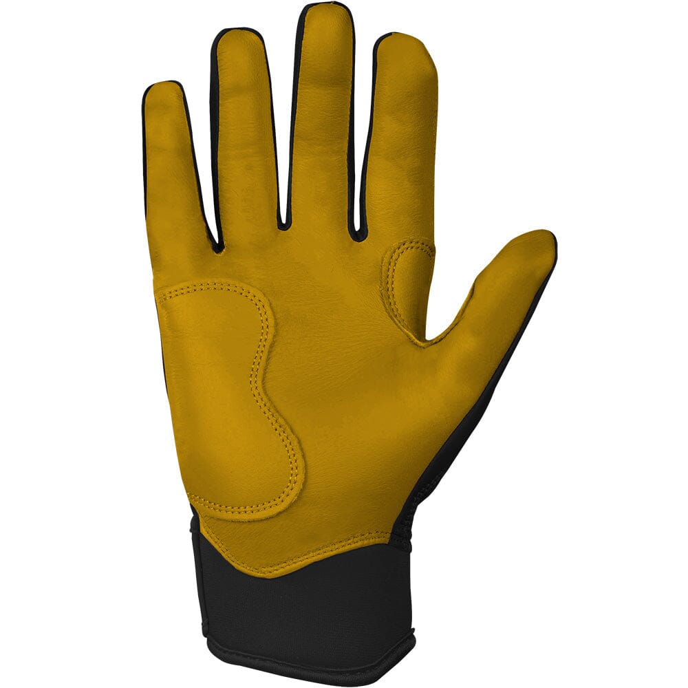 PREMIUM PRO Short Cuff Batting Gloves | BLACK- quickbuy