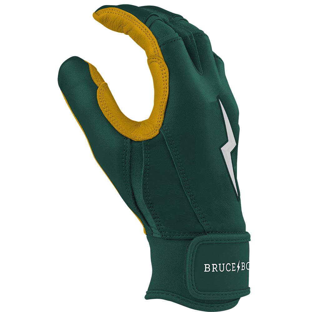 PREMIUM PRO Short Cuff Batting Gloves | GREEN- thumb 5