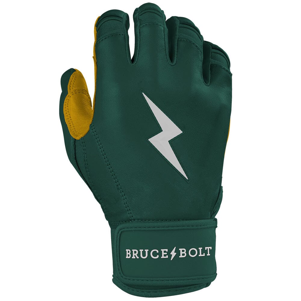 PREMIUM PRO Short Cuff Batting Gloves | GREEN- thumb 4