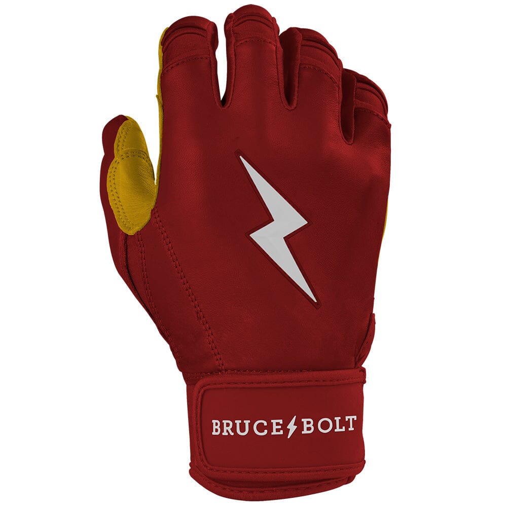 PREMIUM PRO Short Cuff Batting Gloves | MAROON- thumb 4