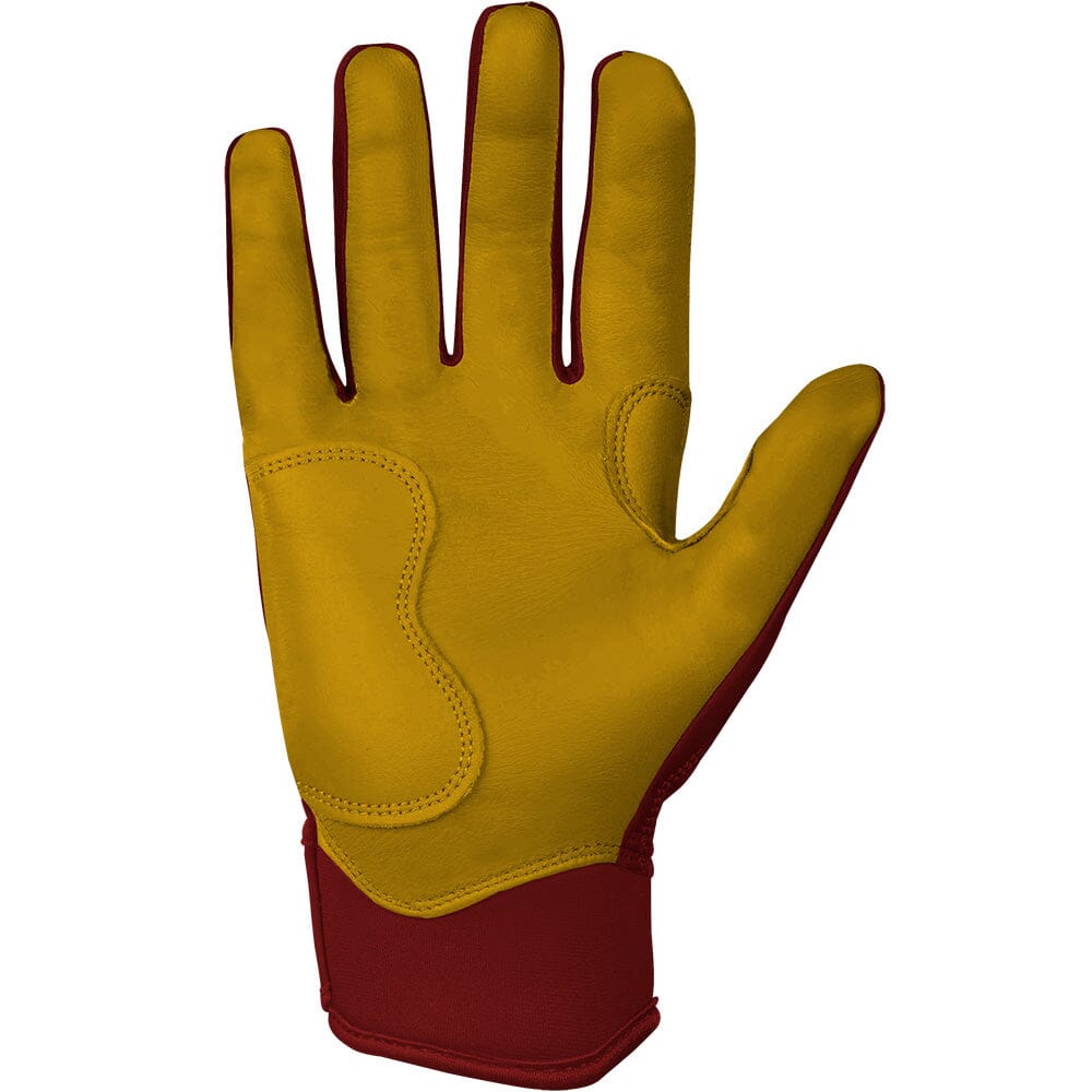 PREMIUM PRO Short Cuff Batting Gloves | MAROON- quickbuy