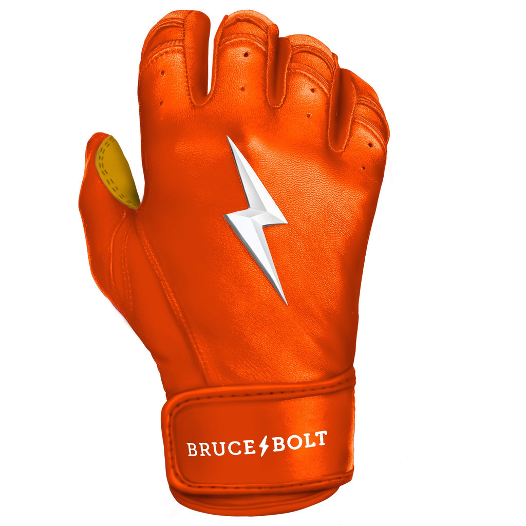 PREMIUM PRO Short Cuff Batting Gloves | ORANGE- thumb 6