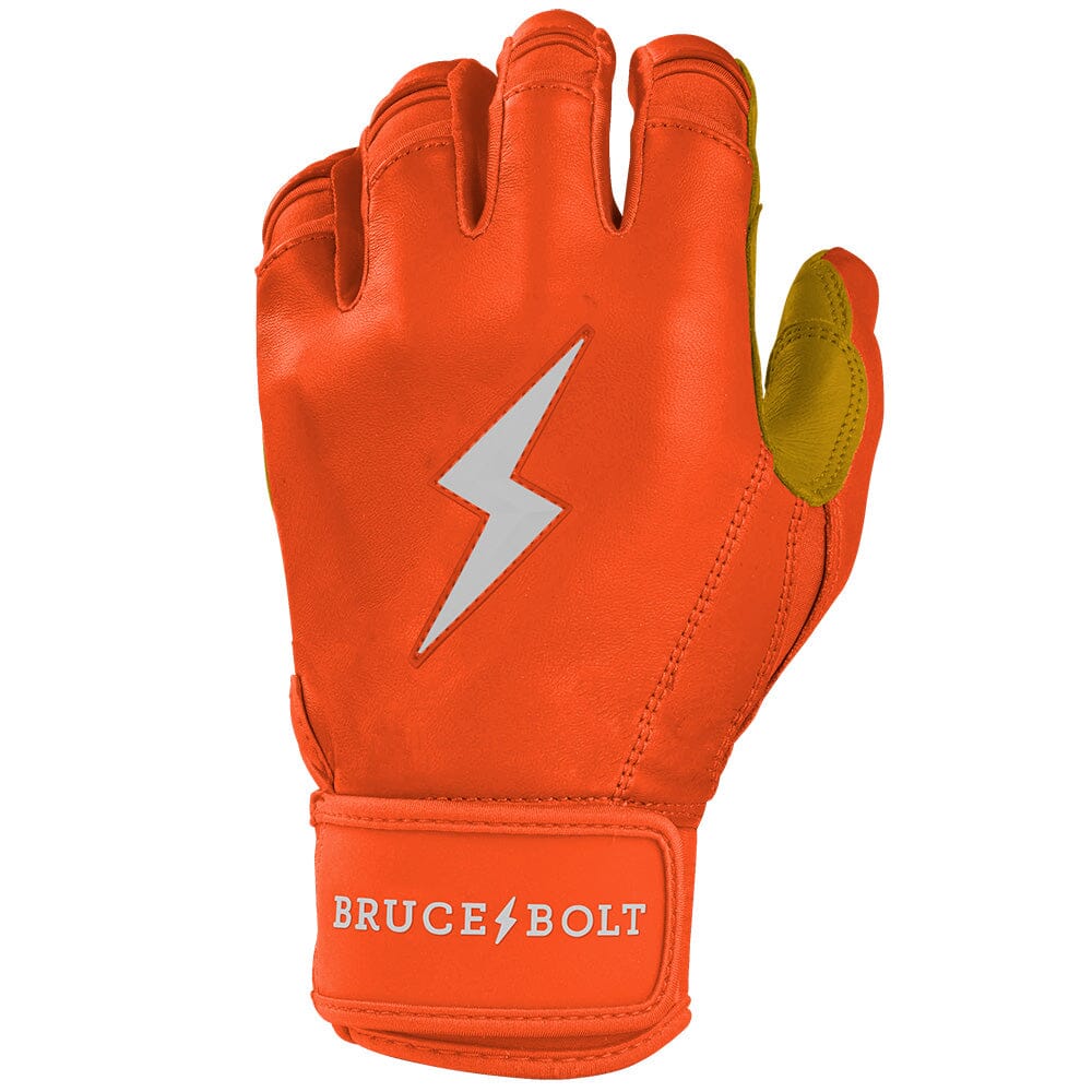 PREMIUM PRO Short Cuff Batting Gloves | ORANGE- thumb 3