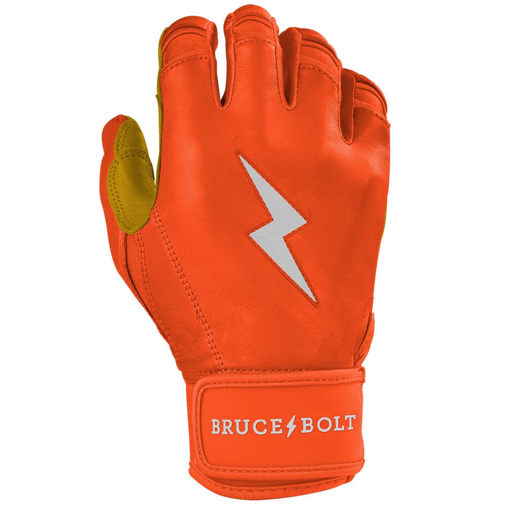 PREMIUM PRO Short Cuff Batting Gloves | ORANGE- thumb 4