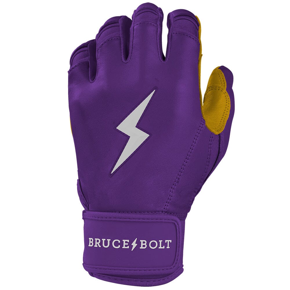 PREMIUM PRO Short Cuff Batting Gloves | PURPLE- quickbuy