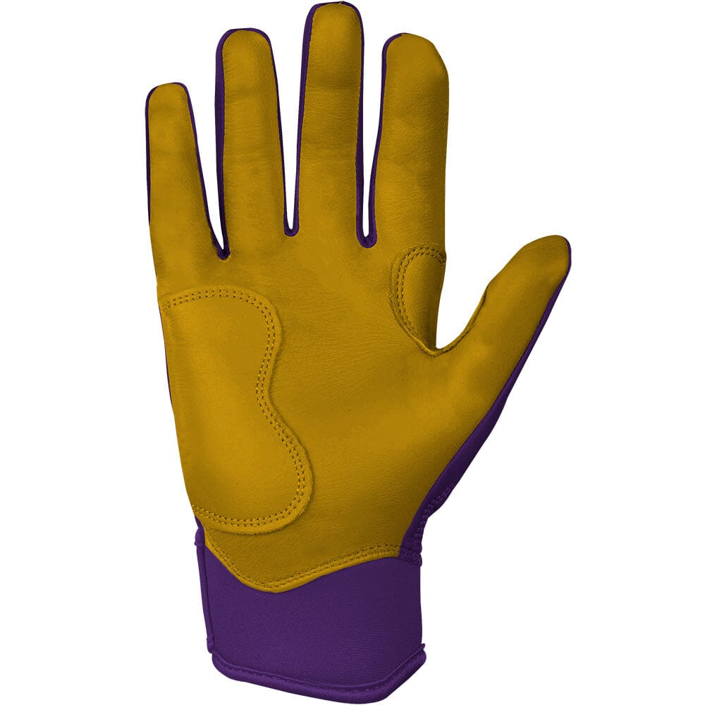 PREMIUM PRO Short Cuff Batting Gloves | PURPLE- thumb 4