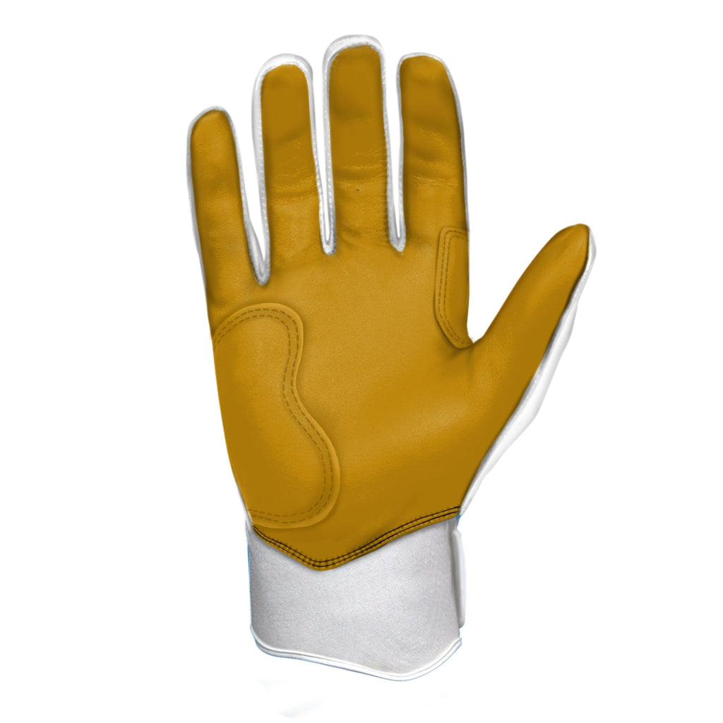 PREMIUM PRO Short Cuff Batting Gloves | WHITE- thumb 7