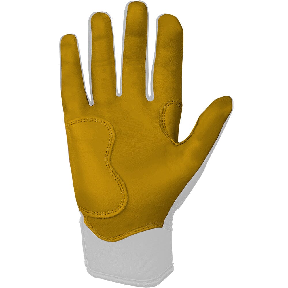 PREMIUM PRO Short Cuff Batting Gloves | WHITE- quickbuy
