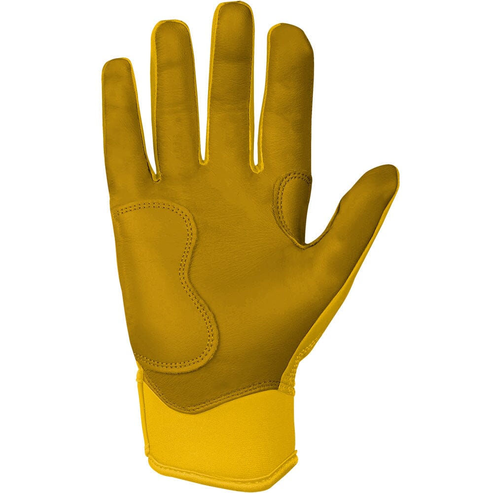 PREMIUM PRO Short Cuff Batting Gloves | YELLOW- quickbuy