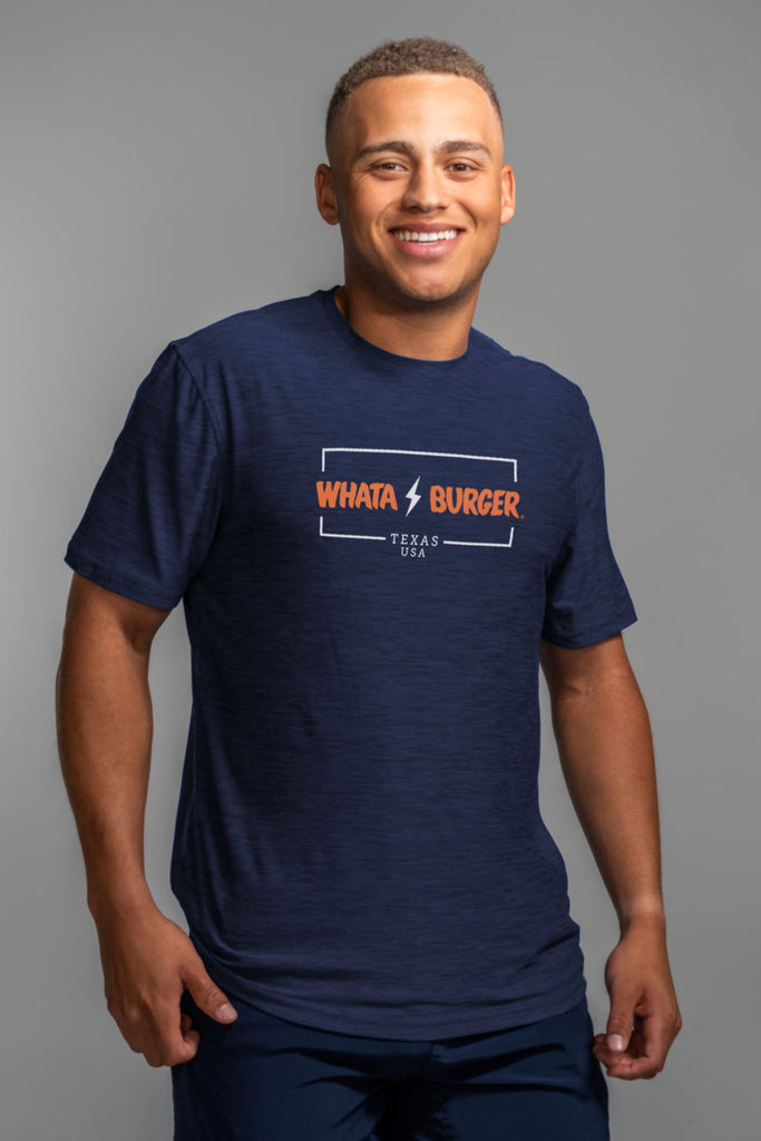 "WHATABURGER" SuperSoft T-Shirt | Navy- quickbuy