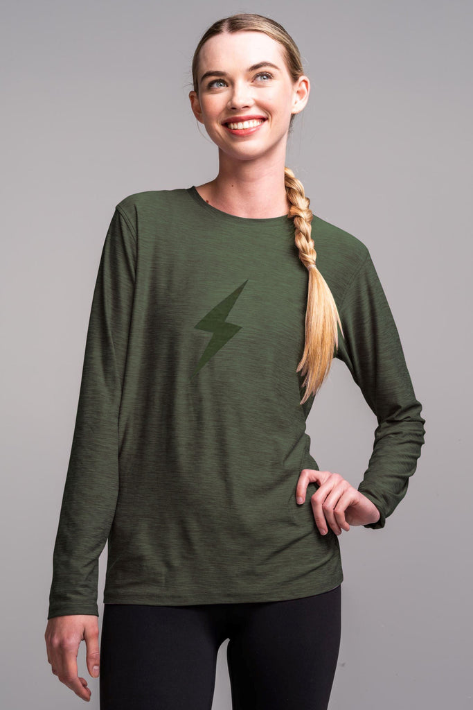 Women's "BOLT" SuperSoft Long Sleeve | Olive- quickbuy